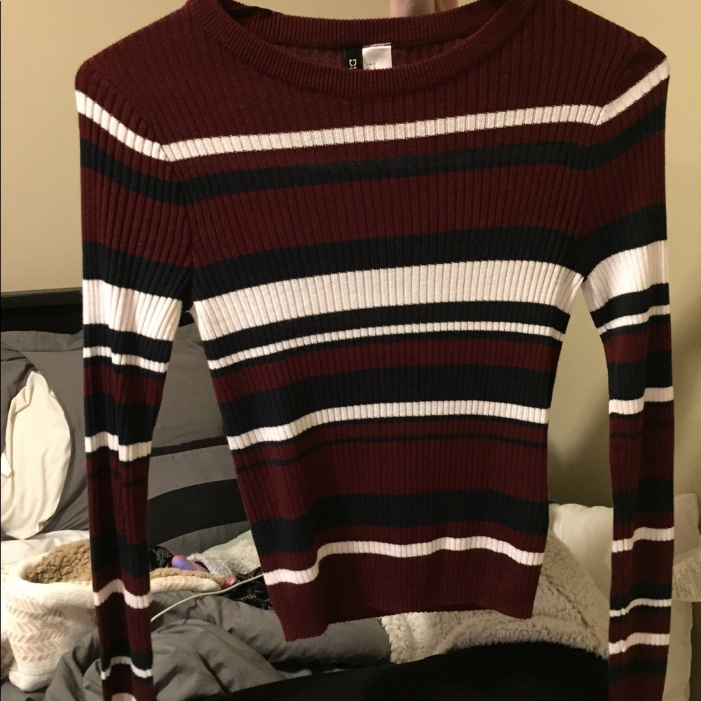 Long Sleeve Crop Top Sweater